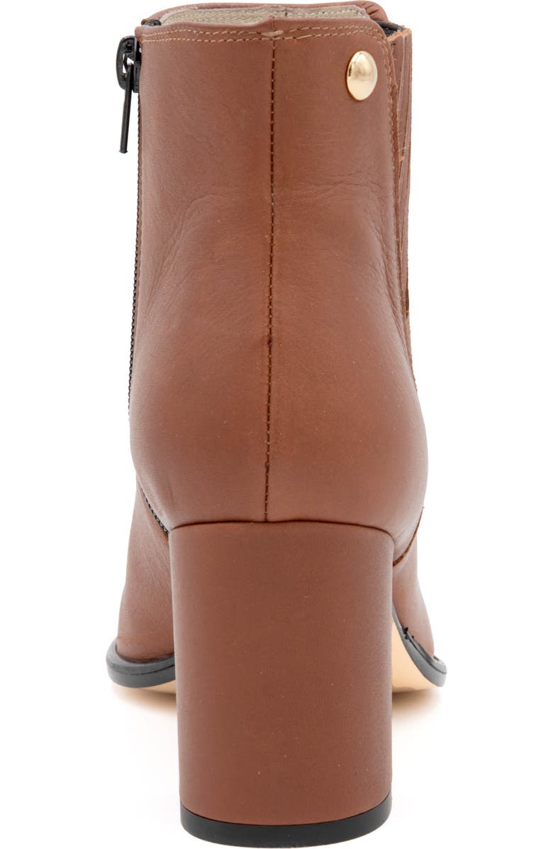 Amalfi by Rangoni Lucio Block Heel Bootie, Alternate, color, Castagno Vapor Gold Buckle