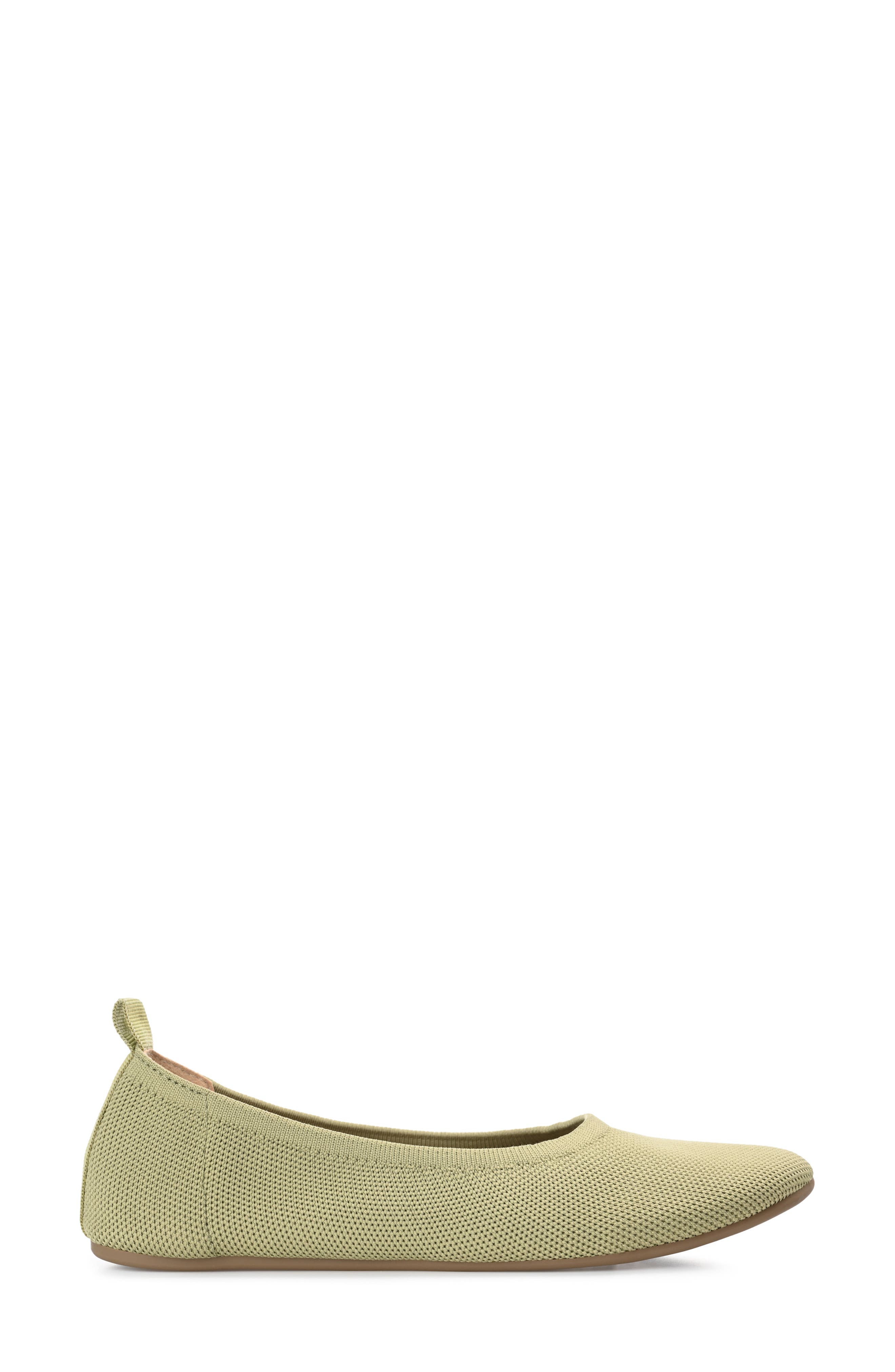Journee Collection Jersie Knit Ballet Flat, Alternate, color, Olive