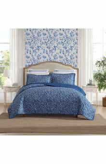 Laura Ashley Elaina 3-Piece Twin Quilt & Sham Set