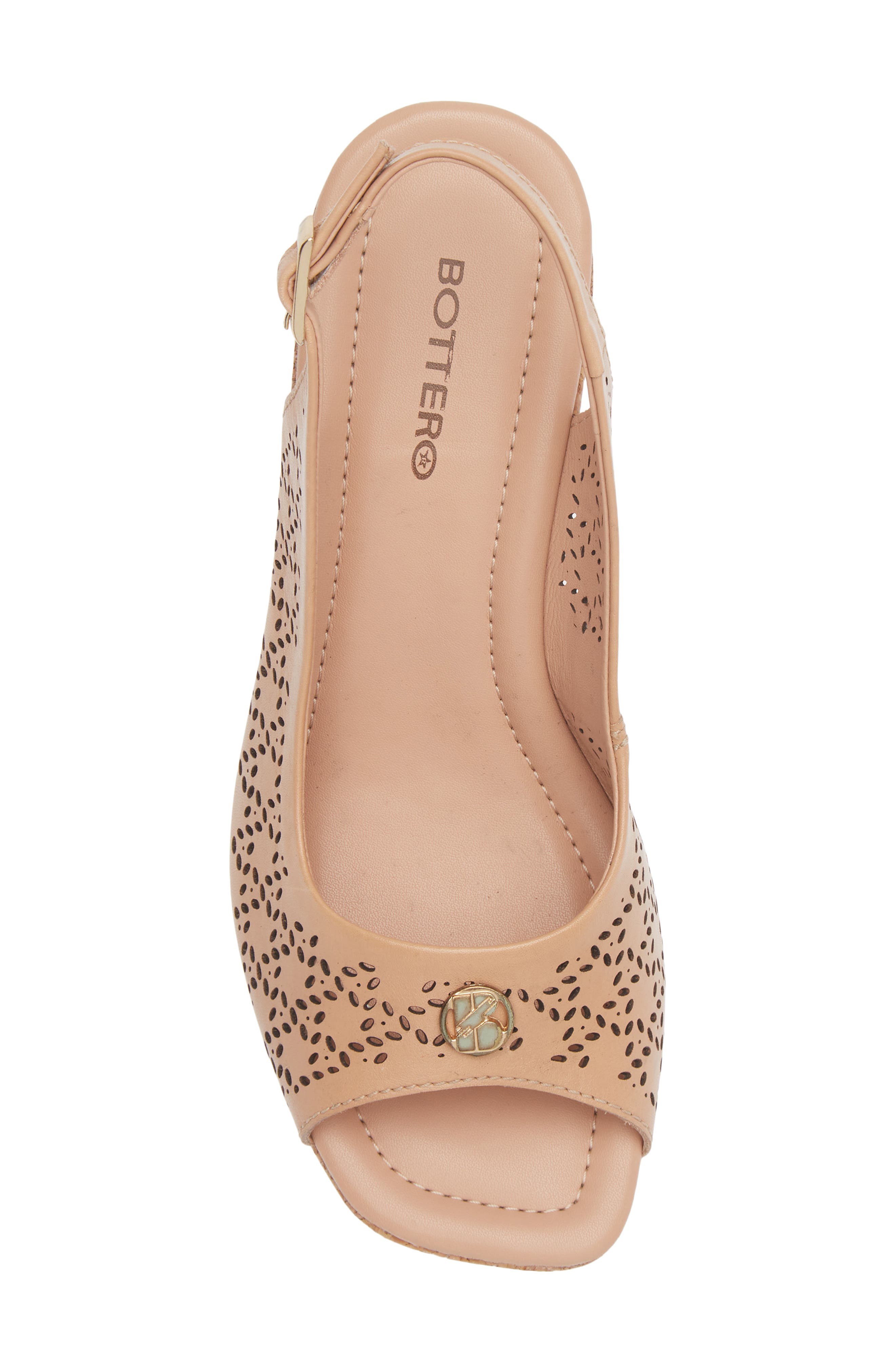 Bottero Slingback Wedge Sandal, Alternate, color, 