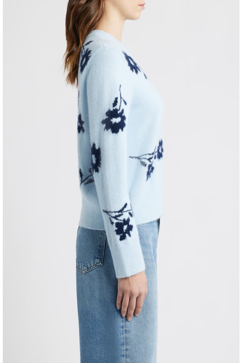 Anise Floral Crewneck Sweater, Alternate, color, WINTER BLUE FLORAL