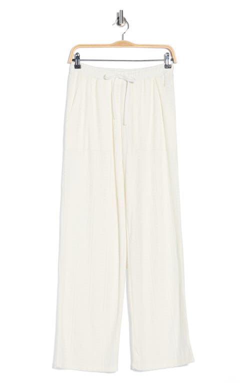 Splendid Textured Knit Pants In White