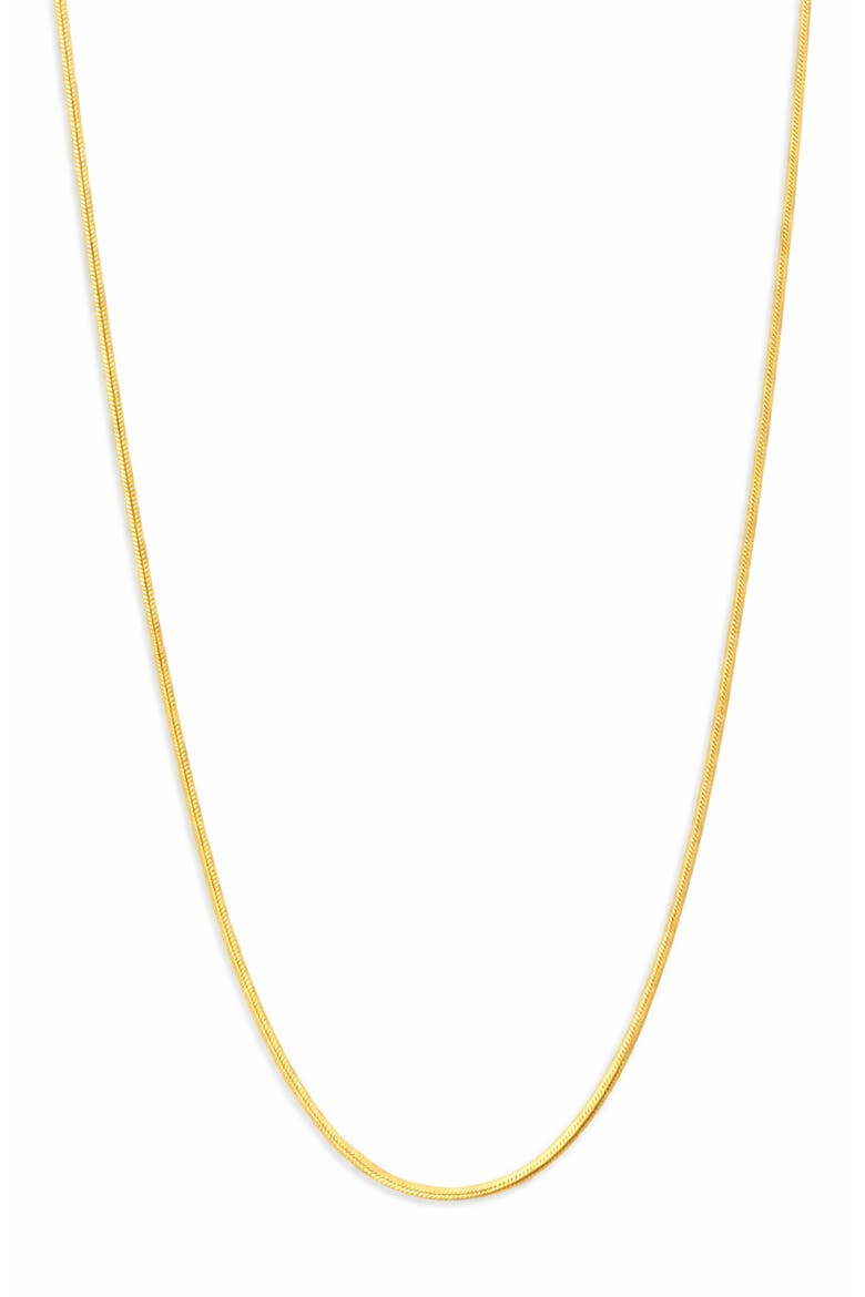 Snake Chain Necklace, Main, color, GOLD