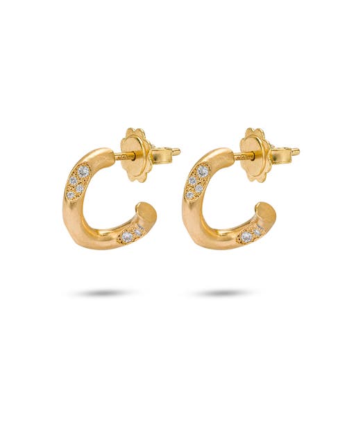 Eloise Jewelry Eden Earrings Natural Diamonds. Handmade In Gold