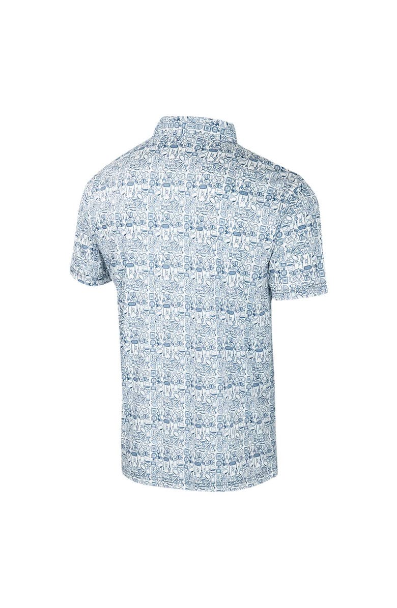 COLOSSEUM Men's Colosseum Navy Michigan Wolverines It's Time! Allover Print Polo, Alternate, color, Navy