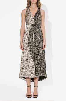 Ainsley Floral Reverse Print Sleeveless Dress