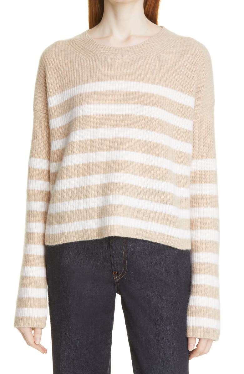 La Ligne Stripe Cashmere Sweater, Main, color, 