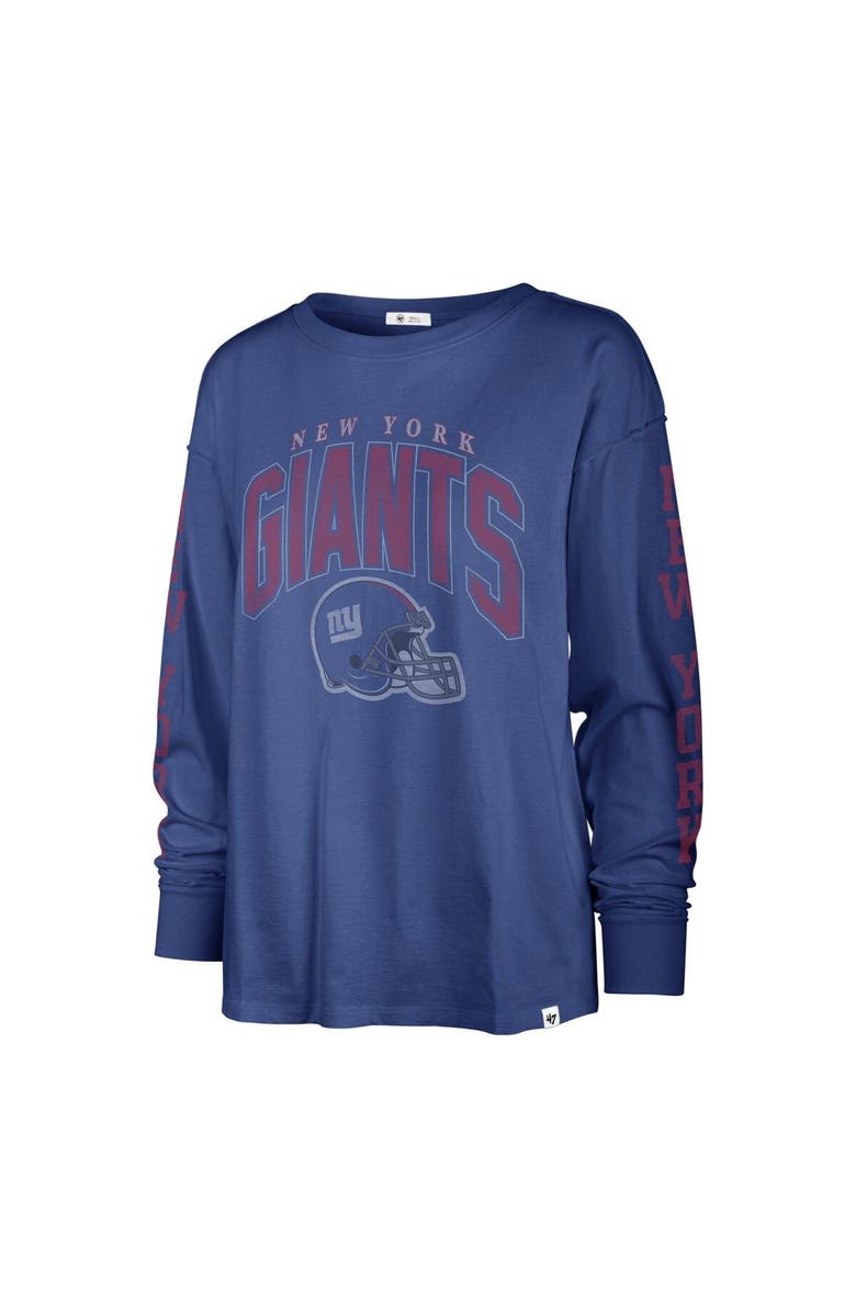 '47 Women's '47 Royal New York Giants Tom Cat Lightweight Long Sleeve T-Shirt, Alternate, color, 