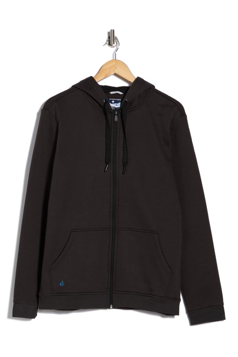Tate Full Zip Sweatshirt, Alternate, color, BLACK