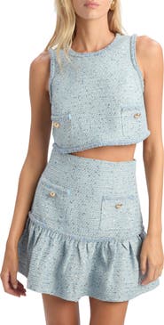Bardot Elina Bouclé Crop Top