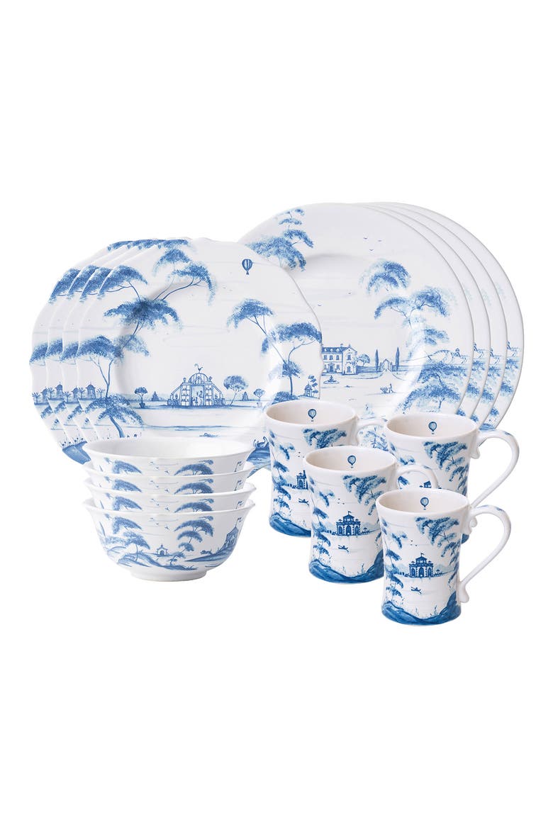 Country Estate 16-Piece Dinnerware Set, Main, color, DELFT BLUE