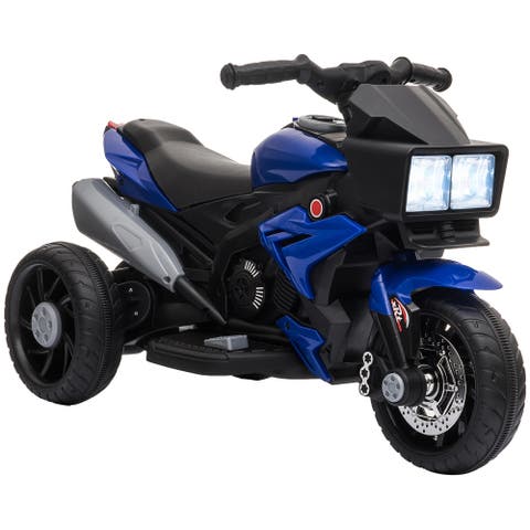 6V Kids Electric Motorcycle, Dirt Bike Style, Music, Horn, Headlights