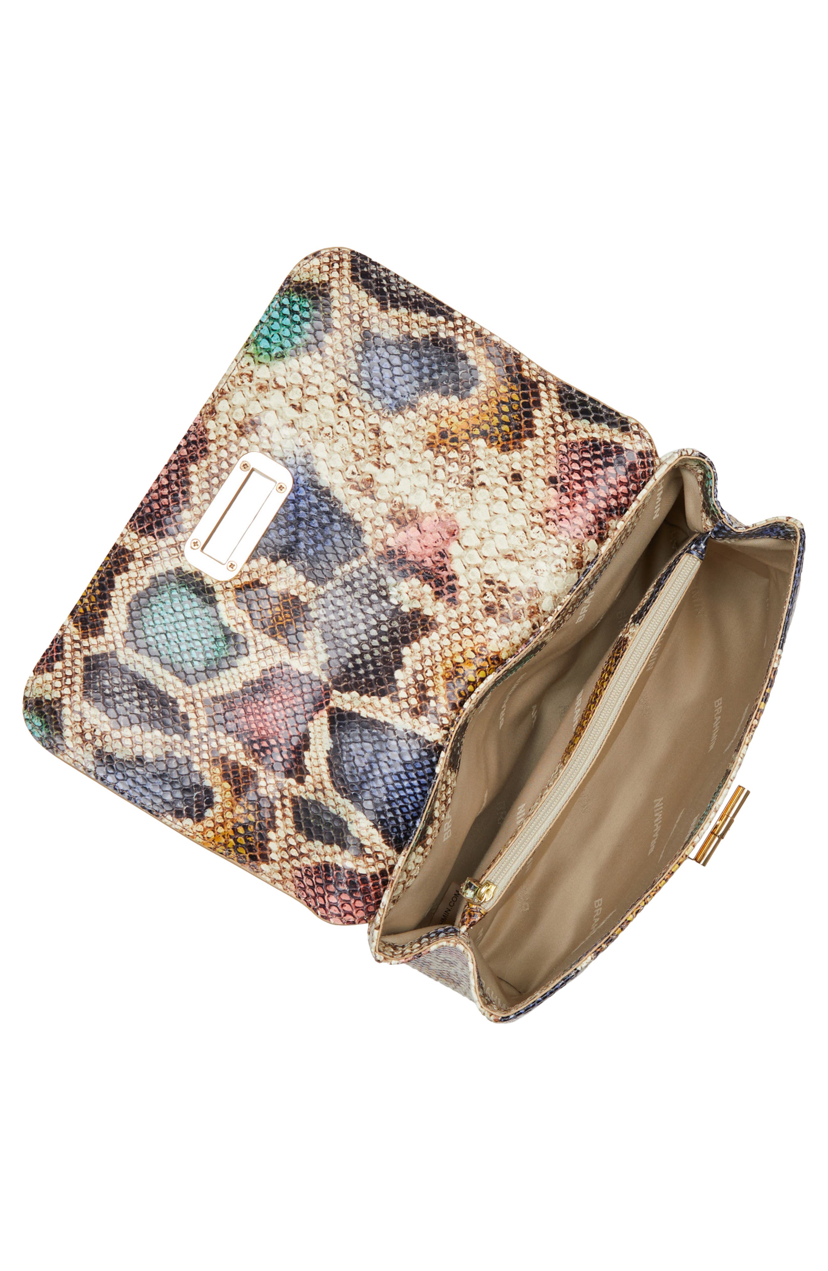 Brahmin Rosalie Snake Embossed Leather Convertible Crossbody Bag (Women ...