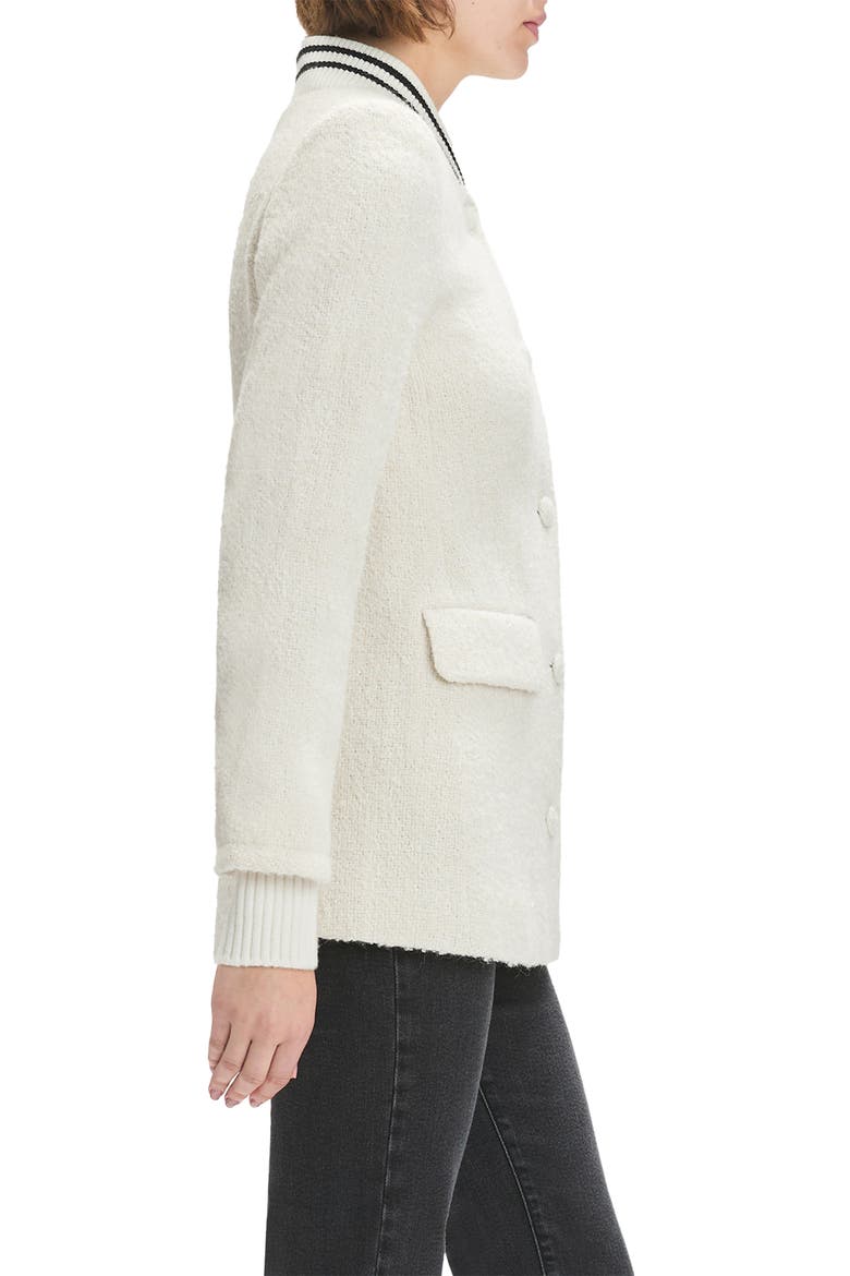 The Varsity Bouclé Blazer, Alternate, color, IVORY