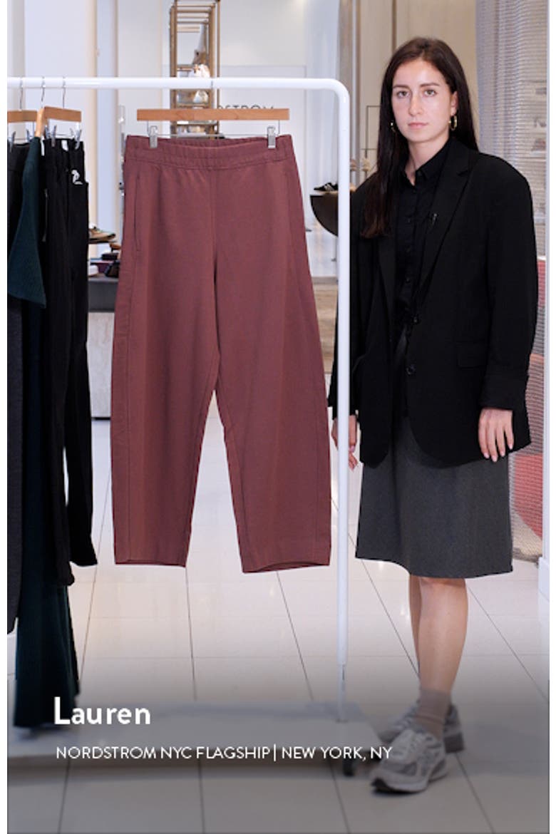 Organic Cotton Blend Barrel Leg Joggers video