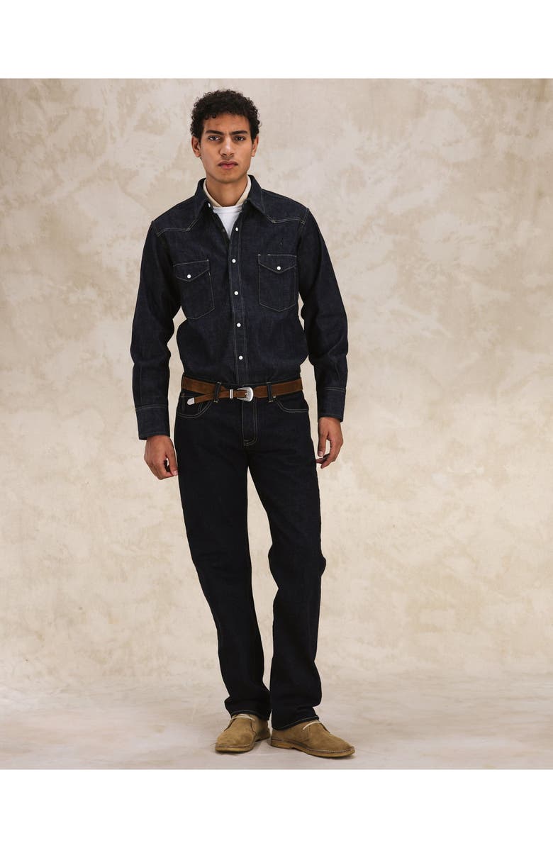 Fortela Jennyblu Indigo Rinse Denim Shirt, Alternate, color, Indaco