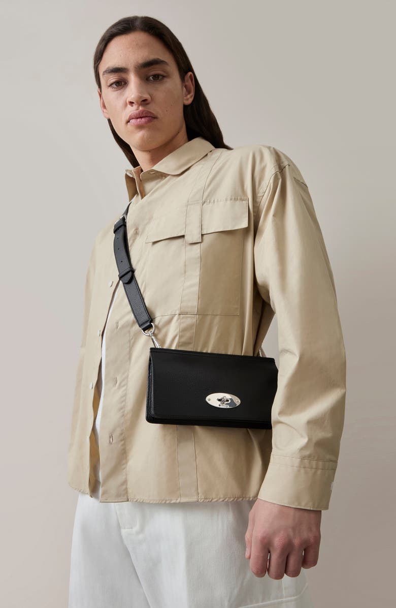 Mulberry East/West Antony Leather Crossbody Bag, Alternate, color, Black