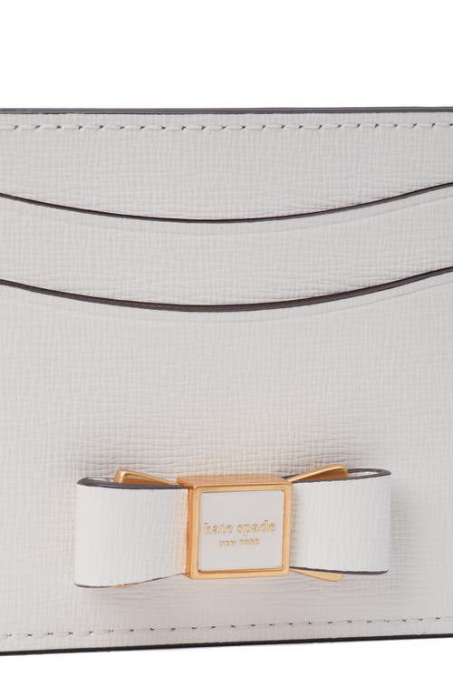 Kate Spade Morgan Embellished Bow Saffiano Leather Card Case