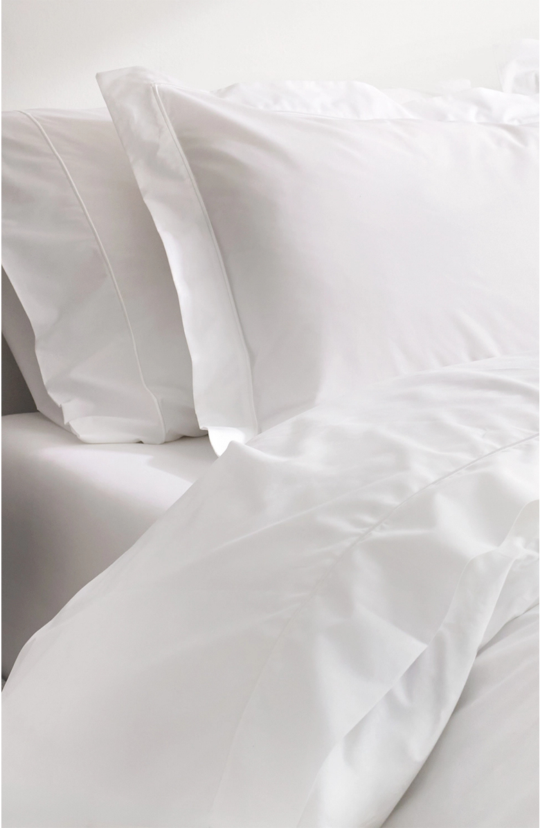 Ela Lane USA Heirloom Organic Percale Sheet Set, Alternate, color, White