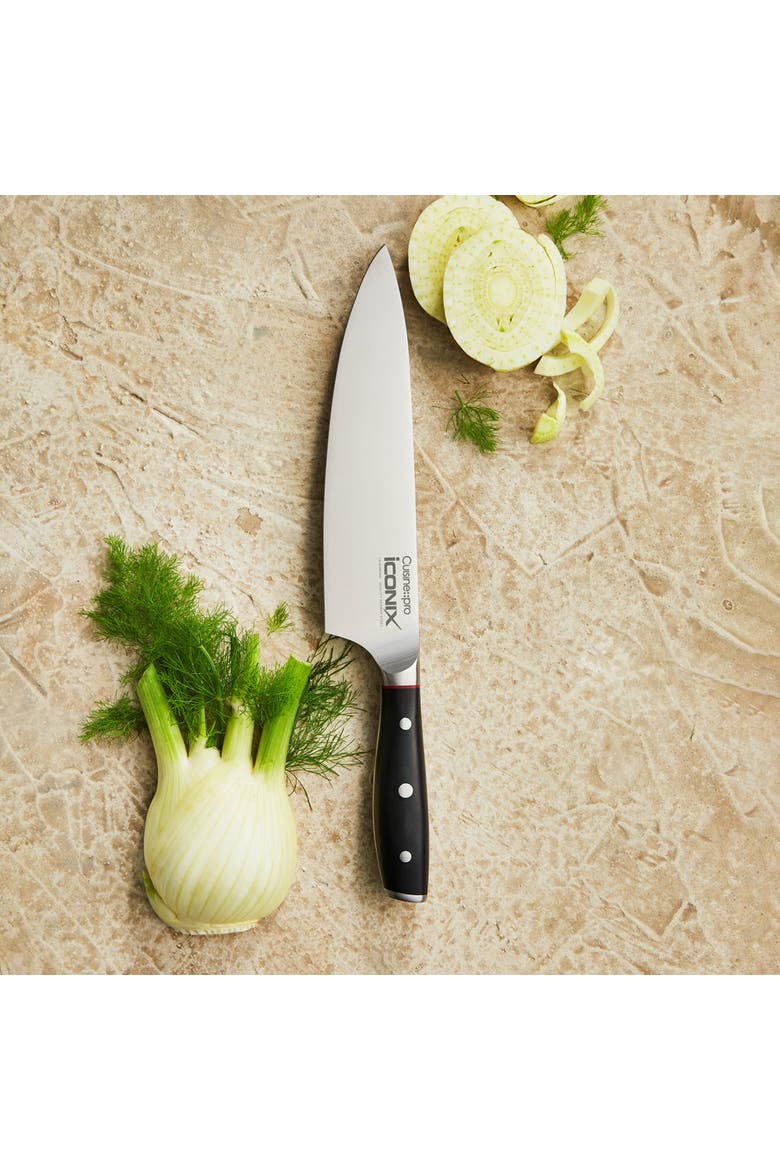 iconiX® 8" Chef's Knife, Alternate, color, Black