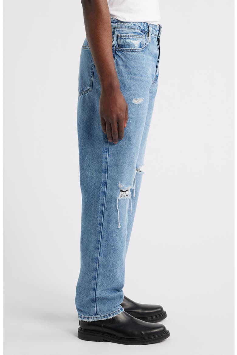 (Bio)Degradable Relaxed Straight Leg Jeans, Alternate, color, GATE RIPS