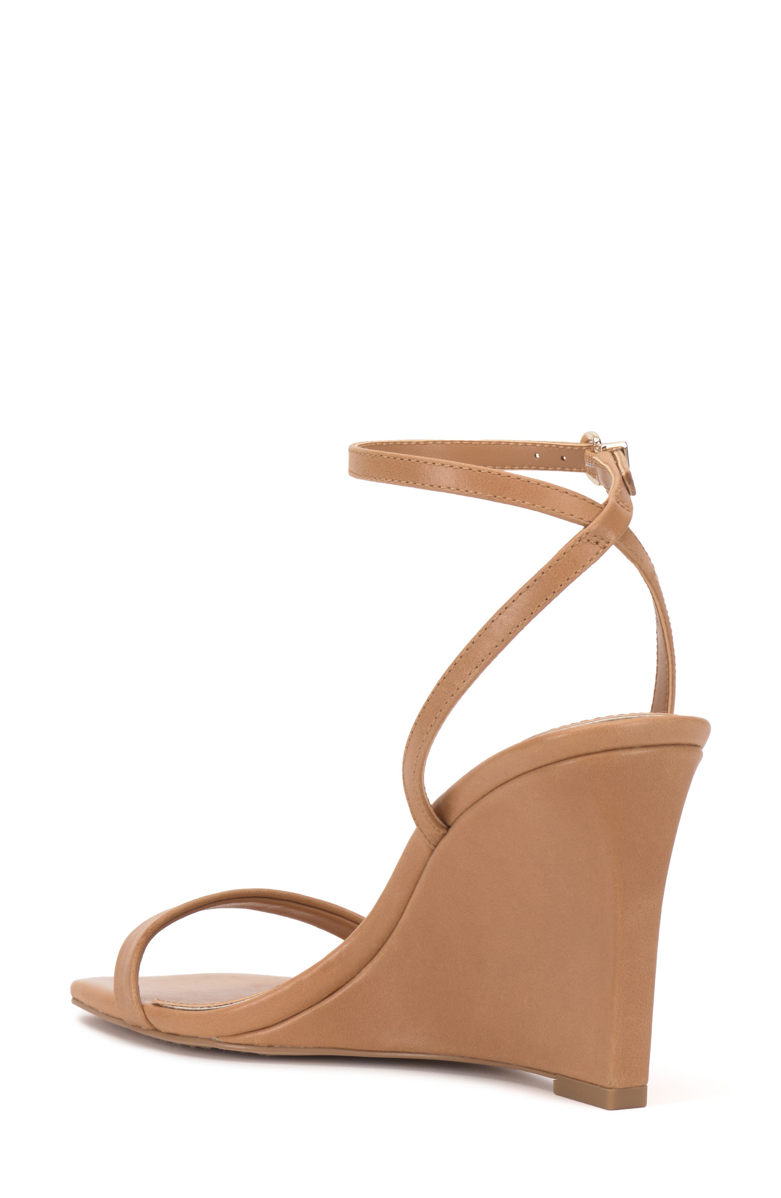 Vince Camuto Ambee Ankle Strap Wedge Sandal, Alternate, color, Cortado