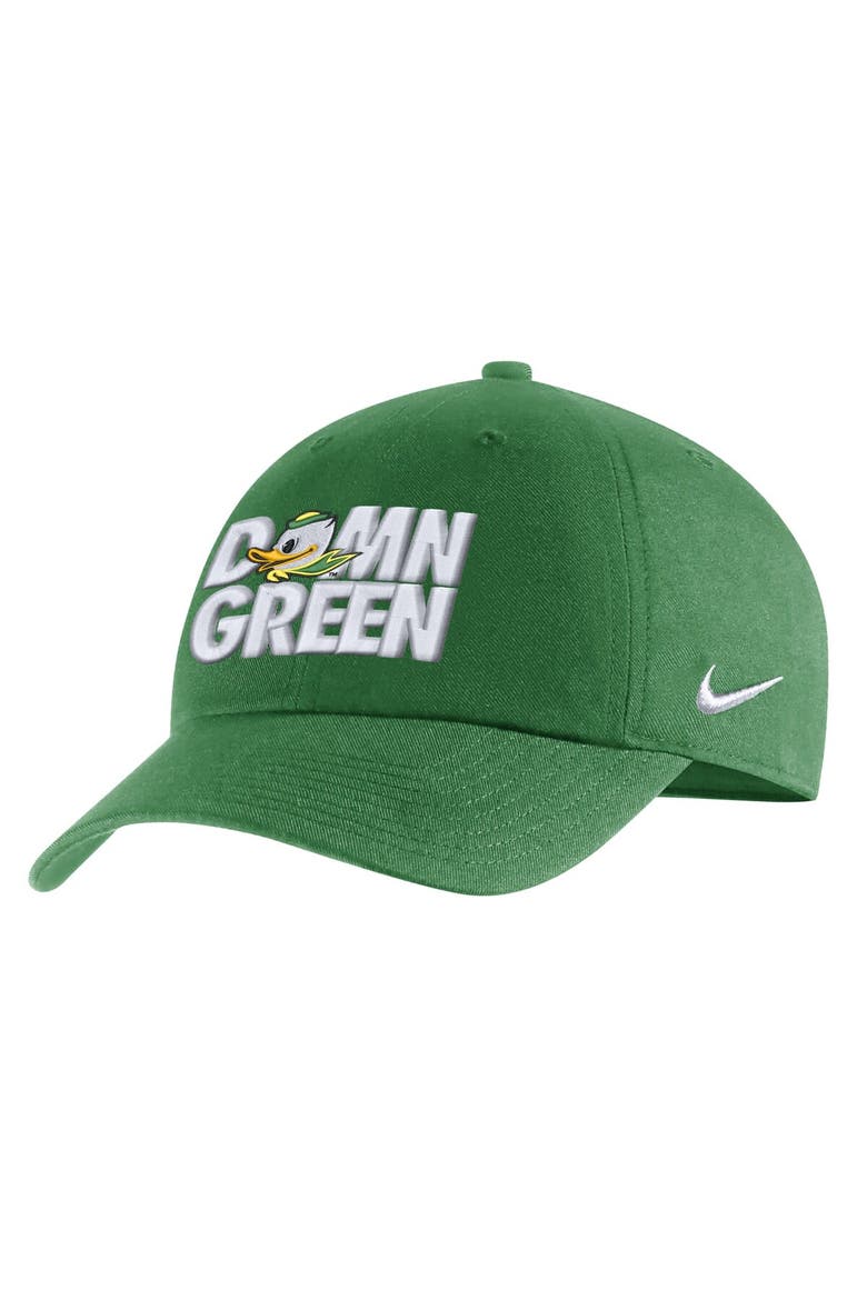 Men's Nike Green Oregon Ducks Grass Is Green Heritage 86 Adjustable Hat, Main, color, Green