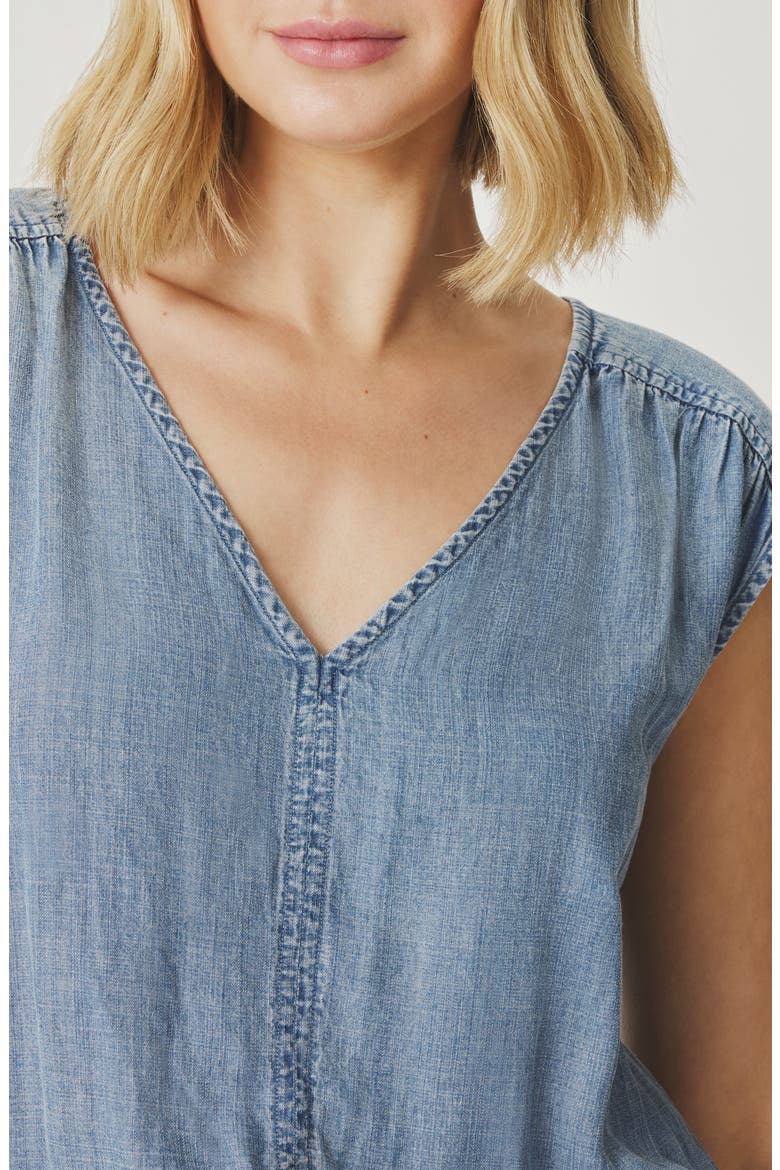 Ginger Sleeveless Chambray Minidress, Alternate, color, INDIGO BLUE