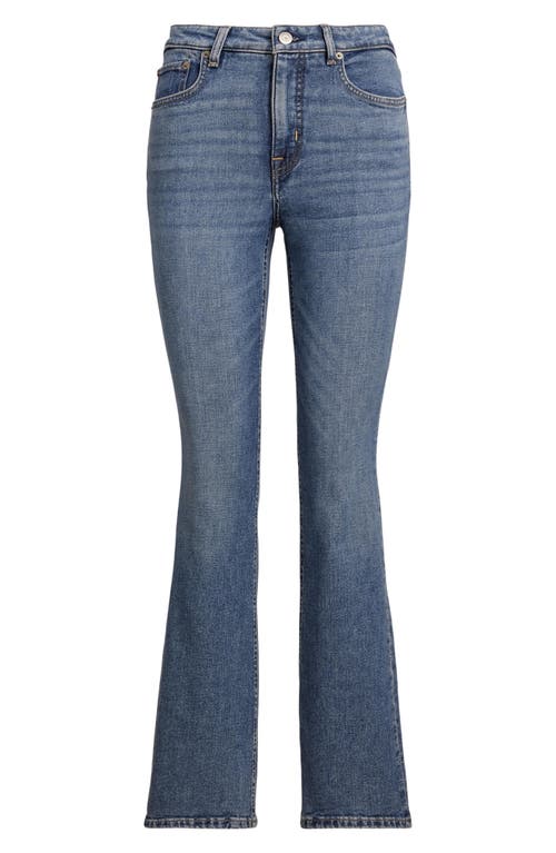 Ralph Lauren Lauren  High Waist Bootcut Jeans In Blue