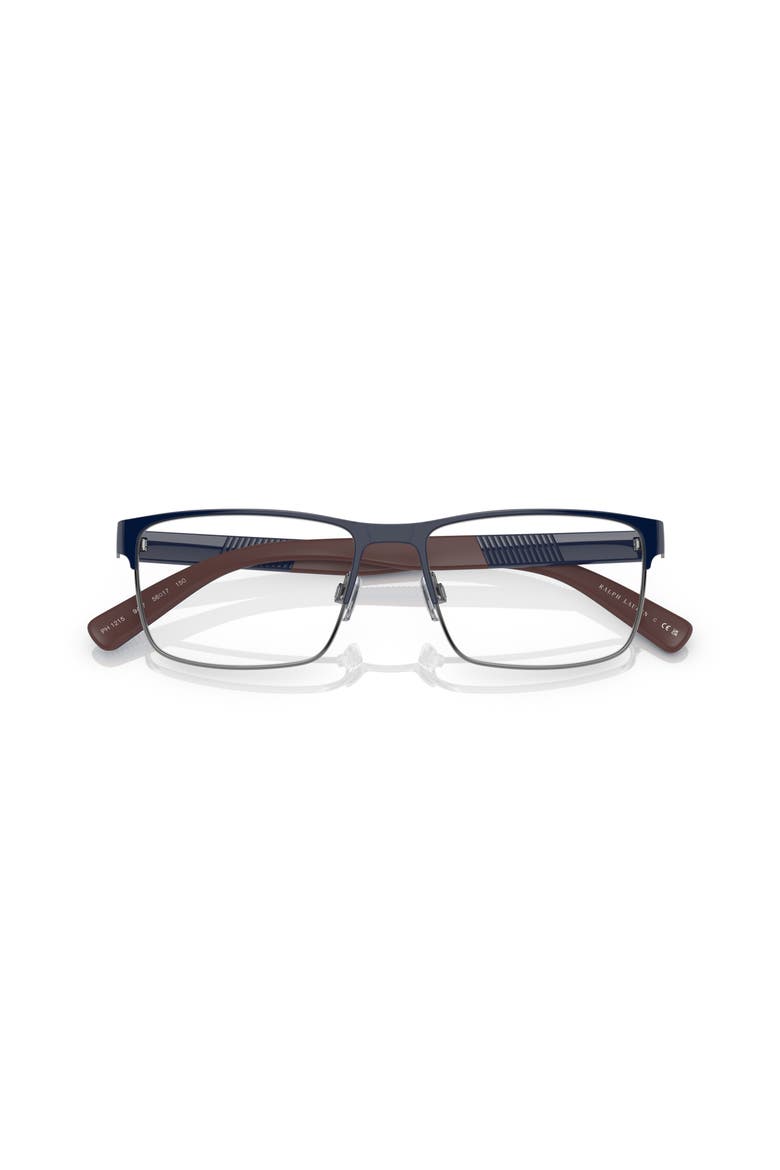 56mm Rectangle optical glasses, Alternate, color, Blue