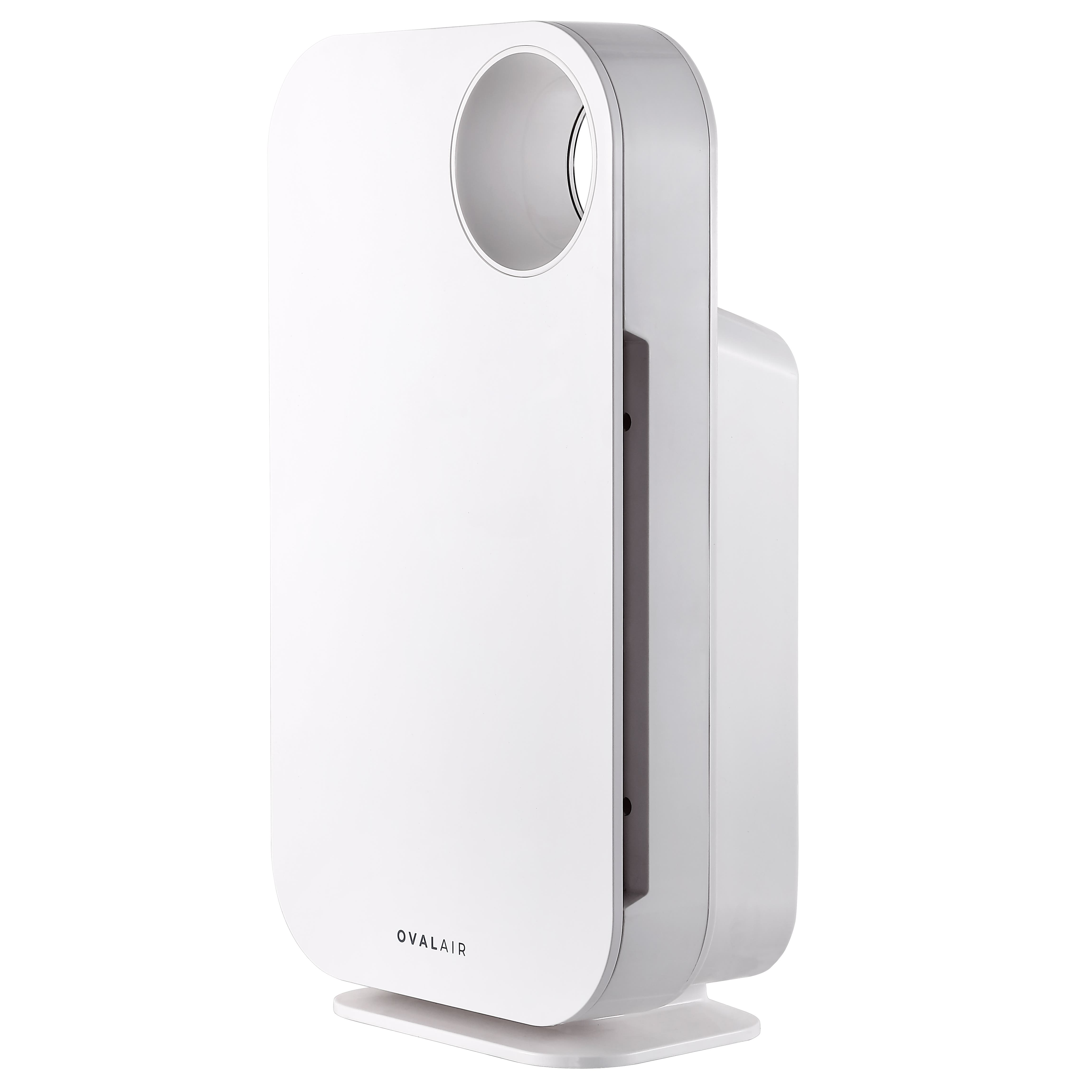Oval Air 3-Stage True HEPA Air Purifier in White 