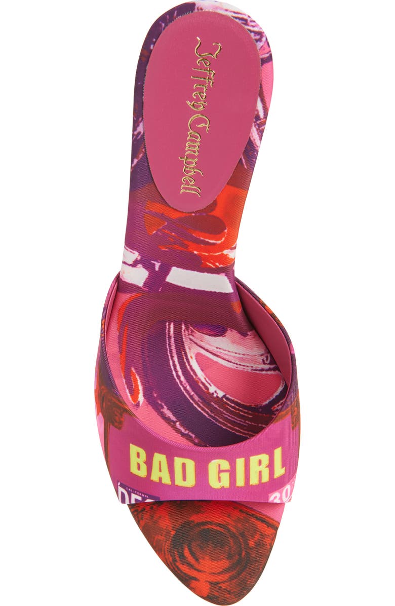 Jeffrey Campbell Spy-Kid Slide Sandal, Alternate, color, Fuchsia Bad Girl Combo