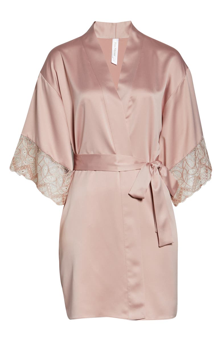 Flora Nikrooz Ada Satin Robe, Alternate, color,