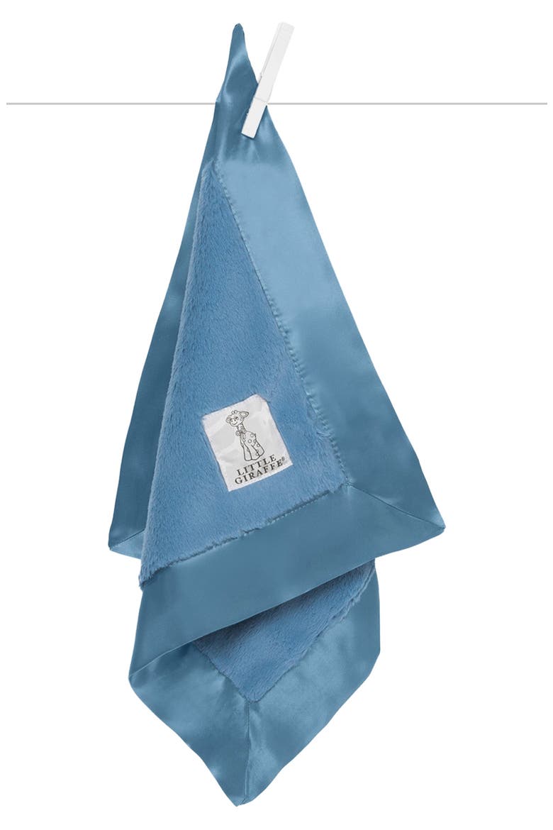 Luxe Faux Fur Blankie, Main, color, CORNFLOWER