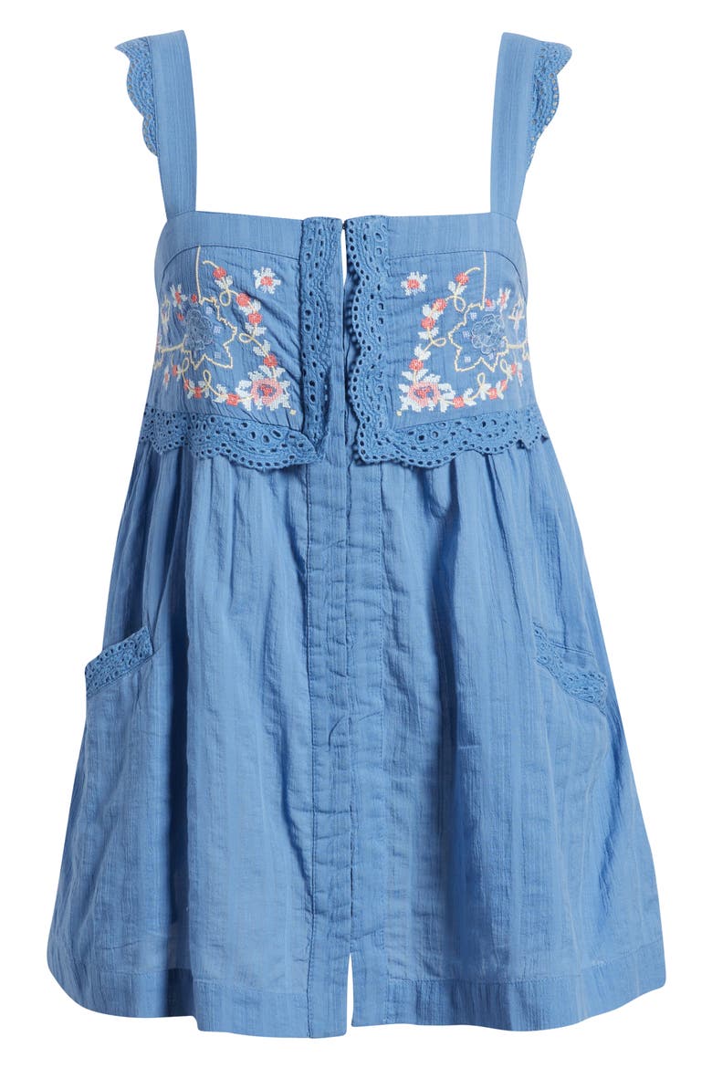 farrah lace trim mini dress LoveShackFancy Maera Cotton Lace-Trimmed Mini Dress