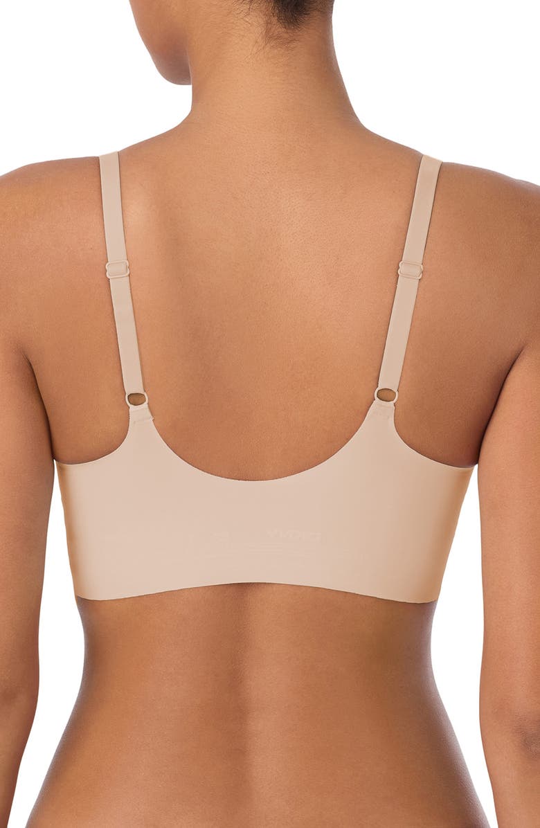 DKNY 2-Pack Laser Cut Scoop Bralettes, Alternate, color, Sand/ Orchid