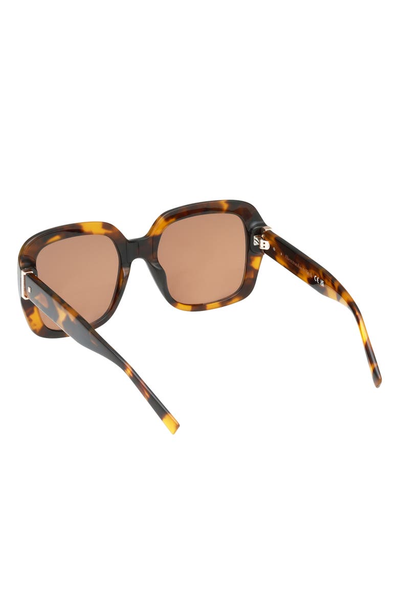 ABERCROMBIE & FITCH 55mm Square Sunglasses, Alternate, color, Dark Havana / Brown