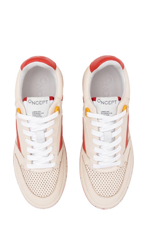 Oncept Preston Leather Sneaker In Neutral