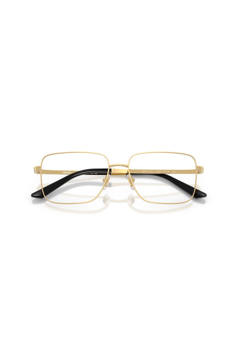 57mm Rectangle optical glasses, Alternate, color, Gold