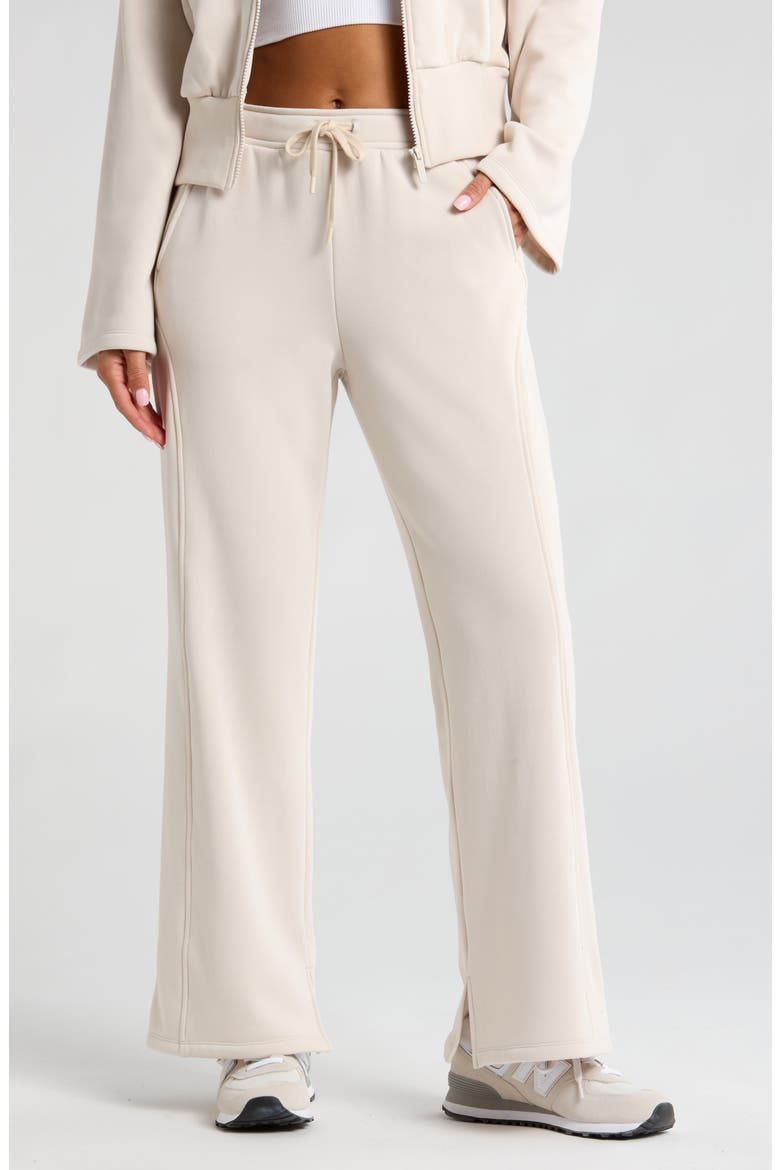 Amazing Fleece Straight Leg Pants, Main, color, GREY MOONBEAM