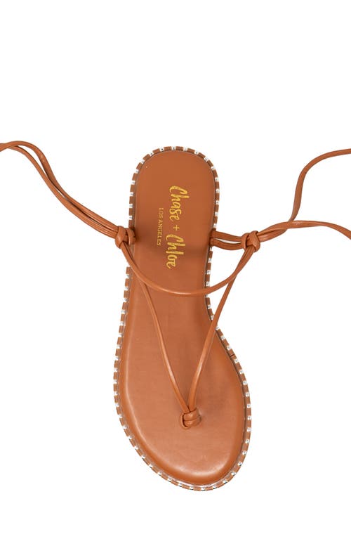 Chase & Chloe Chase And Chloe Studded Ankle Wrap Sandal