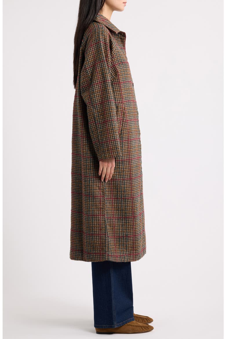 Hayes Houndstooth Trench Coat, Alternate, color, NEUTRAL HERRINGBONE