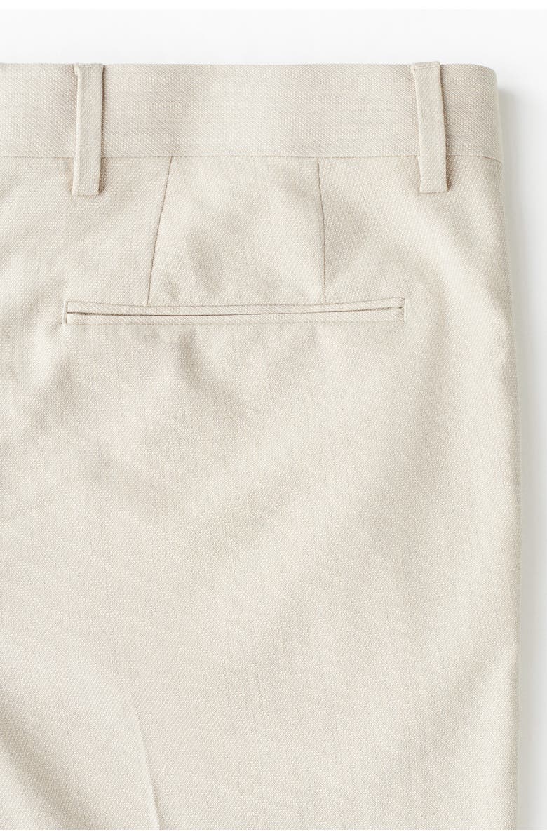 H&M Slim Fit Suit Trousers, Alternate, color, Light Beige