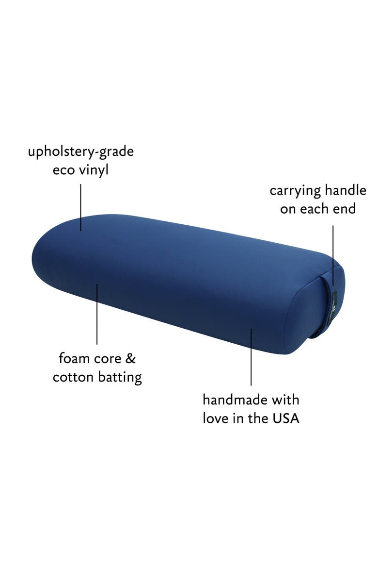 Standard Yoga Bolster, Alternate, color, Lapis