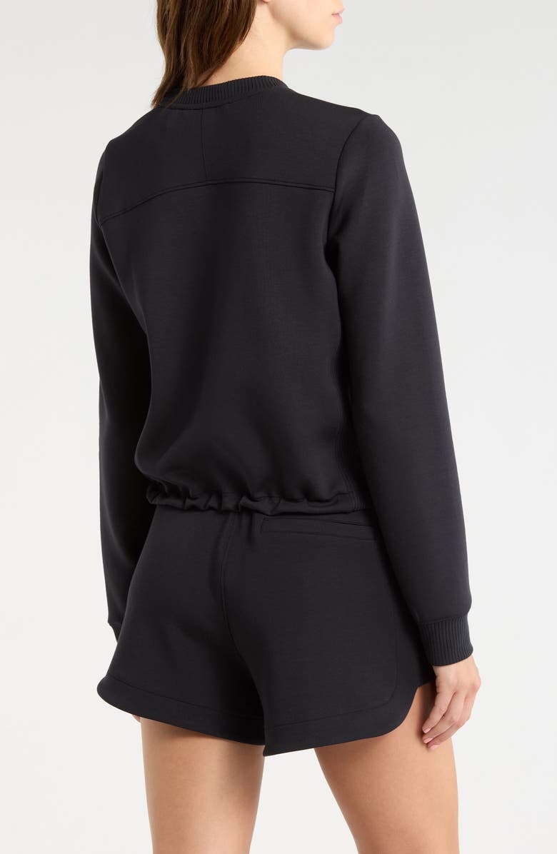 MPG Dreamweave Recycled Polyester Blend Crop Sweatshirt, Alternate, color, Black