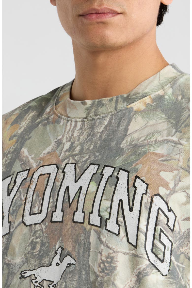 Wyoming Camo Cotton T-Shirt, Alternate, color, CAMOUFLAGE