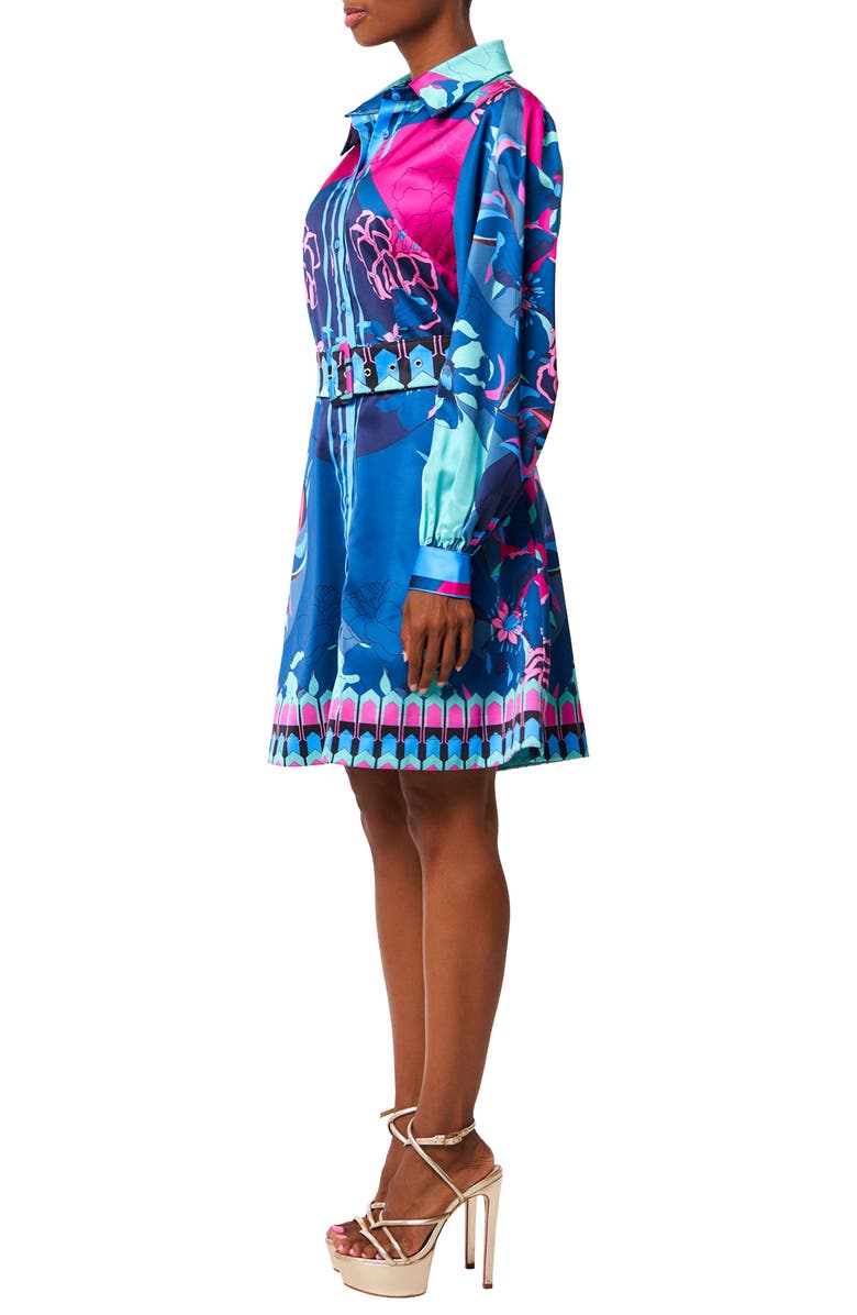 CIEBON Billy Floral Print Long Sleeve Dress, Alternate, color, Navy