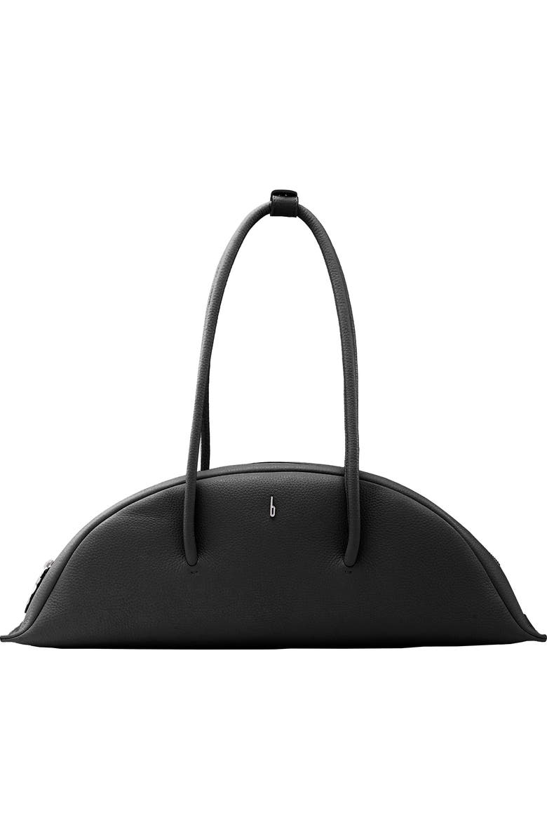 behno Laverne Leather Bowler Bag, Main, color, Black