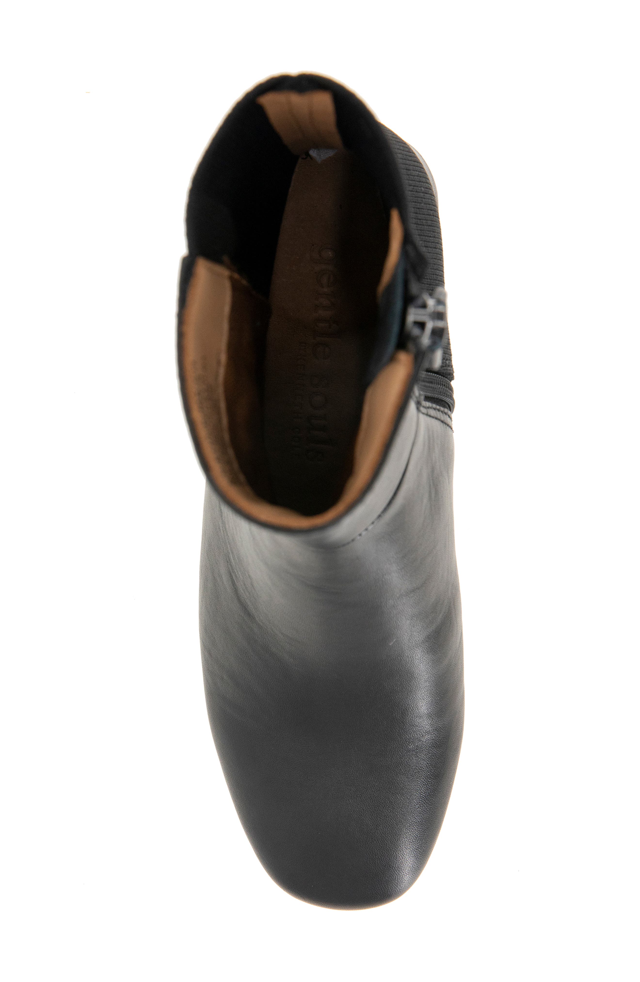 Gentle Souls Eileen Block Heel Bootie, Alternate, color, Black Leather