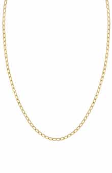Bony Levy 14K Gold Elongated Rolo Chain Necklace